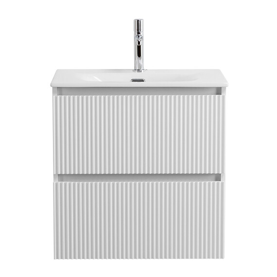 Тумба подвесная с раковиной BelBagno 50 см UNO-MINI-500-2C-SO-BO, Bianco Opaco фото 
