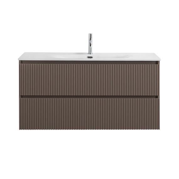 Тумба подвесная с раковиной BelBagno 120 см UNO-1200-2C-SO-СO (раковина CZR-8073-120) бежевый матовый фото 