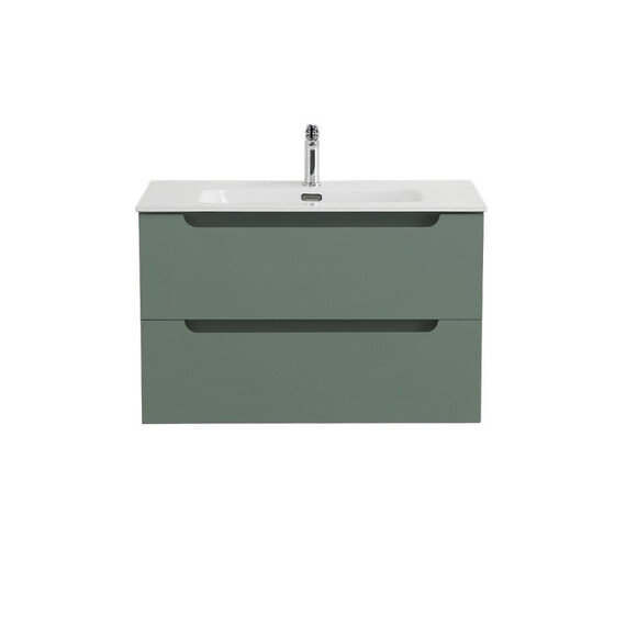 Тумба подвесная с раковиной-столешницей BelBagno 80 см ETNA-800-2C-SO-VO (раковина BB800ETL) еловый матовый фото 