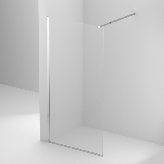 Душевая перегородка BelBagno 120 см KRAFT-L-1-120-C-Cr, хром/прозрачное фото 3