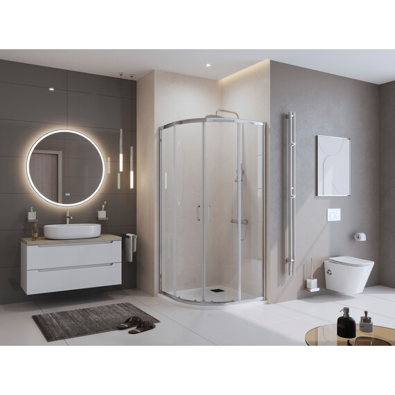 Каменный поддон BelBagno 80x80 см TRAY-MR-UNO-R-80-550-35-W-NO фото 4