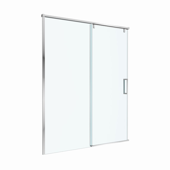 Душевая дверь BelBagno 150 см SOFT_CLOSE-1-BF-1-150-C-Cr, хром/прозрачное фото 4