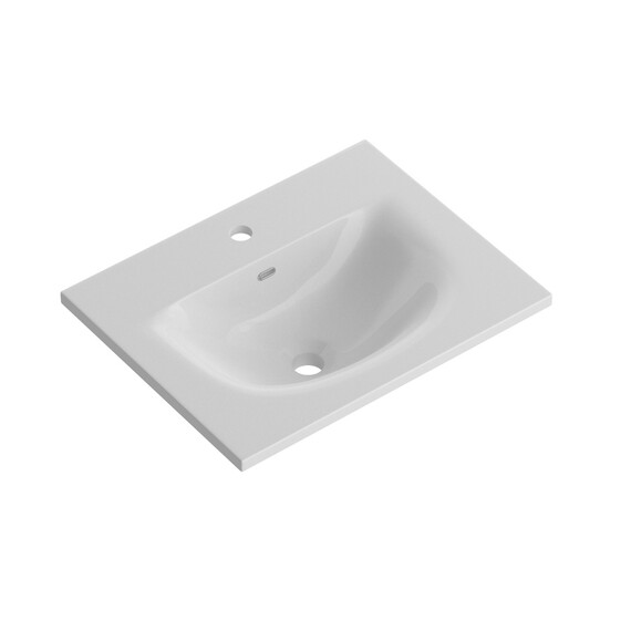 Тумба подвесная с раковиной BelBagno 50 см UNO-MINI-500-2C-SO-AO, голубой матовый фото 2