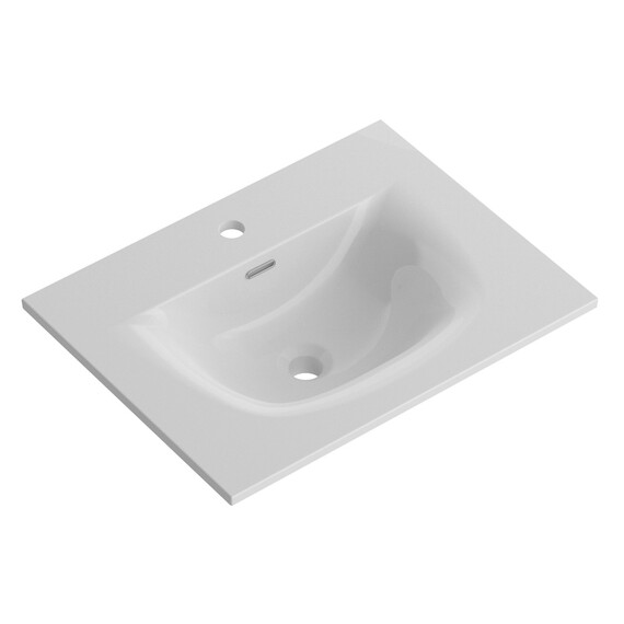 Тумба подвесная с раковиной BelBagno 70 см UNO-700-2C-SO-СO, бежевый матовый фото 2