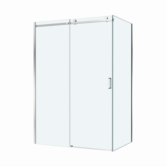 Душевое ограждение BelBagno 150x80 см SOFT_CLOSE-2-AH-1-150/80-C-Cr, хром/прозрачное фото 4