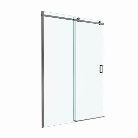 Душевая дверь BelBagno 150 см SOFT_CLOSE-2-BF-1-150-C-GM, оружейная сталь/прозрачное фото 4