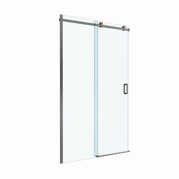 Душевая дверь BelBagno 130 см SOFT_CLOSE-2-BF-1-130-C-GM, оружейная сталь/прозрачное фото 4