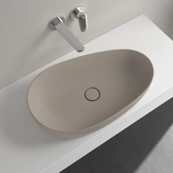 Раковина-чаша Villeroy&Boch Antao 65 см 4A7465AM (CeramicPlus) миндаль матовый фото 2