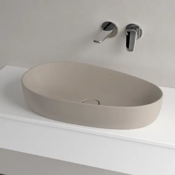 Раковина-чаша Villeroy&Boch Antao 65 см 4A7465AM (CeramicPlus) миндаль матовый фото 6