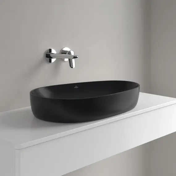 Раковина-чаша Villeroy&Boch Antao 65 см 4A7465R7 (CeramicPlus) чёрный матовый фото 2