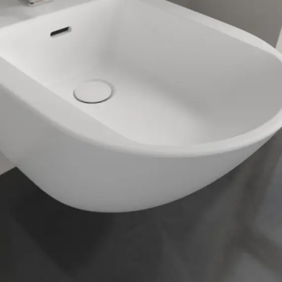 Биде подвесное Villeroy&Boch Antao 541100RW (CeramicPlus) белый матовый фото 6