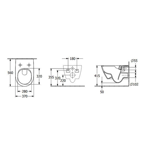 Унитаз подвесной безободковый Villeroy&Boch Subway 2.0 5614R0I4 (CeramicPlus) с крышкой микролифт, графит фото 12