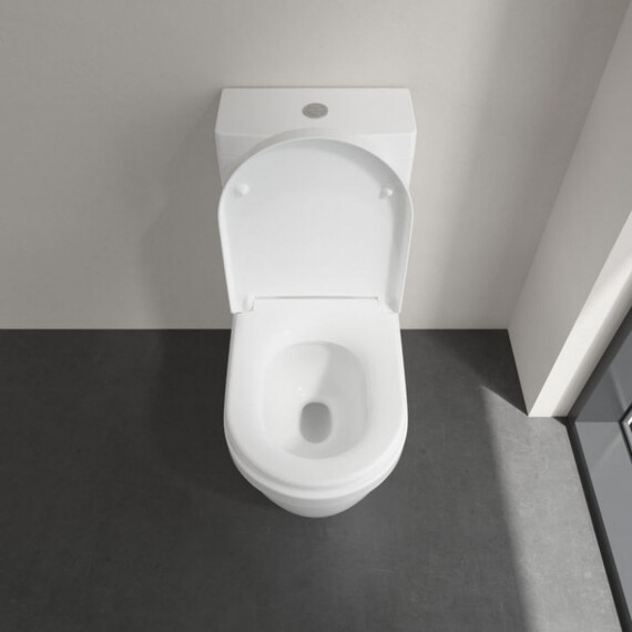 Унитаз-компакт безободковый Villeroy&Boch Architectura 5691R001 с быстросъемным сиденьем микролифт фото 8