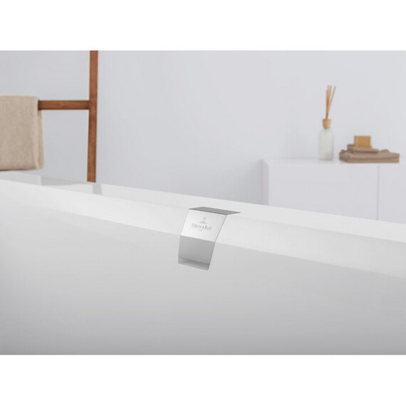 Ванна квариловая Villeroy&Boch Squaro Edge 12 170x75 см UBQ170SQE2DV-01 с сифоном и ножками фото 3