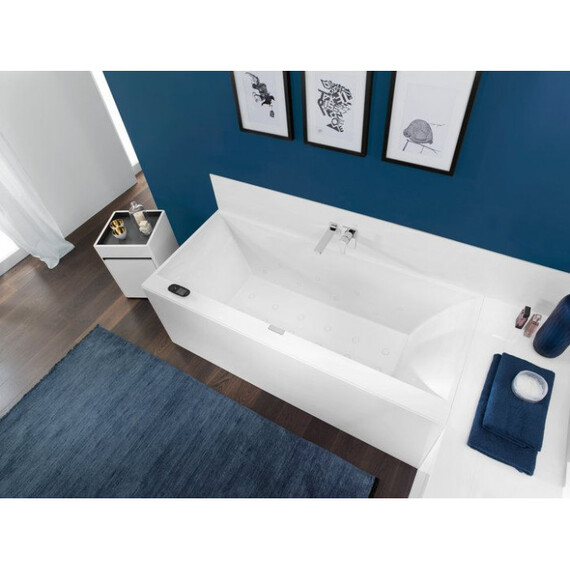 Ванна квариловая Villeroy&Boch Squaro Edge 12 170x75 см UBQ170SQE2DV-01 с сифоном и ножками фото 4