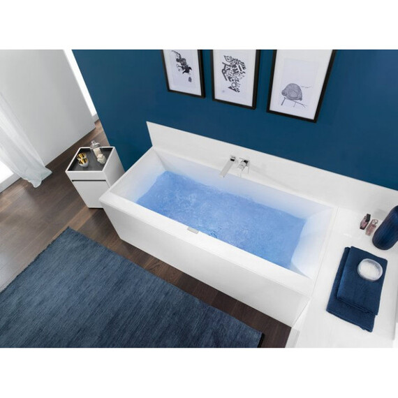 Ванна квариловая Villeroy&Boch Squaro Edge 12 170x75 см UBQ170SQE2DV-01 с сифоном и ножками фото 5