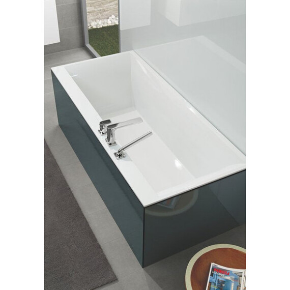Ванна квариловая Villeroy&Boch Squaro Edge 12 170x75 см UBQ170SQE2DV-01 с сифоном и ножками фото 8