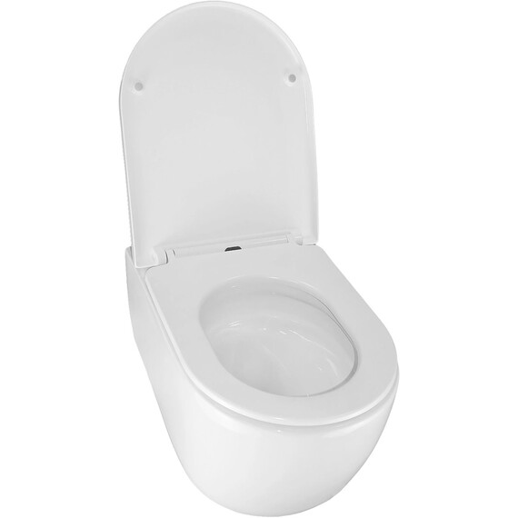 Инсталляция с подвесным унитазом комплект: Grohe Rapid SL 38772001 с подвесным унитазом Azario Nemi AZ-1293WH сиденье микролифт, крепление, кнопка смыва хром (система смыва Торнадо) фото 9