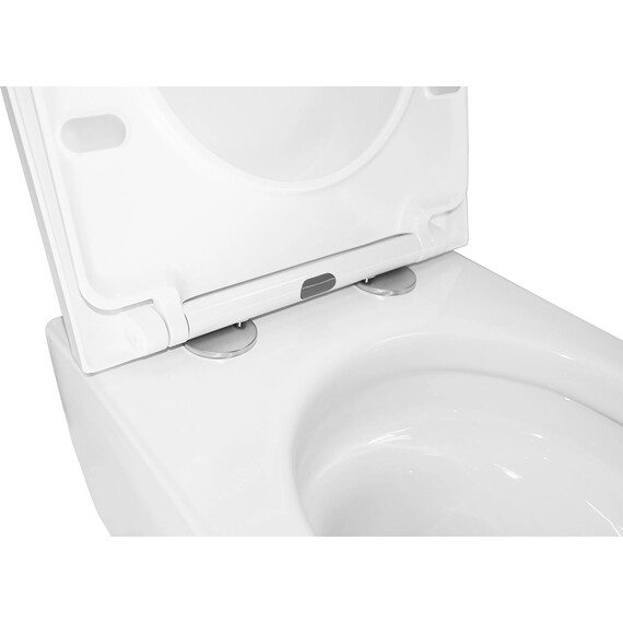 Инсталляция с подвесным унитазом комплект: Grohe Rapid SL 38772001 с подвесным унитазом Azario Nemi AZ-1293WH сиденье микролифт, крепление, кнопка смыва хром (система смыва Торнадо) фото 10