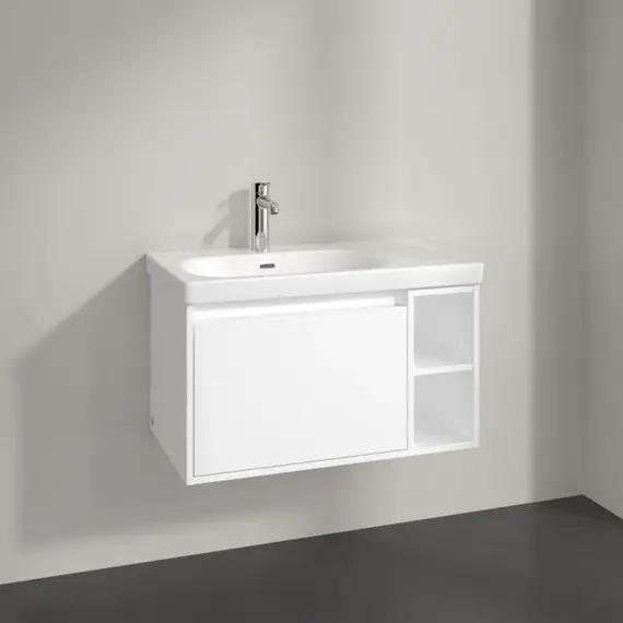 Тумба подвесная с раковиной-столешницей  Villeroy&Boch Skyla 80 см C78800VE (раковина 5A52L101) фото 3