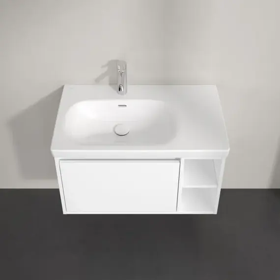 Тумба подвесная с раковиной-столешницей  Villeroy&Boch Skyla 80 см C78800VE (раковина 5A52L101) фото 6