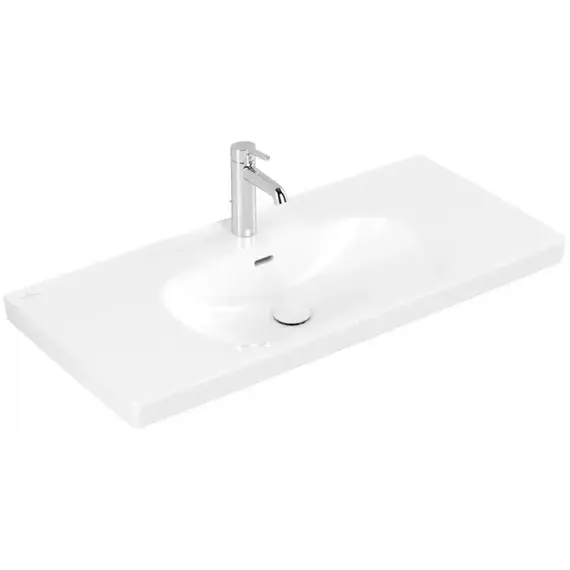 Тумба подвесная с раковиной-столешницей Villeroy&Boch Skyla 100 см C79000VL (раковина 5A51A501) венге фото 2