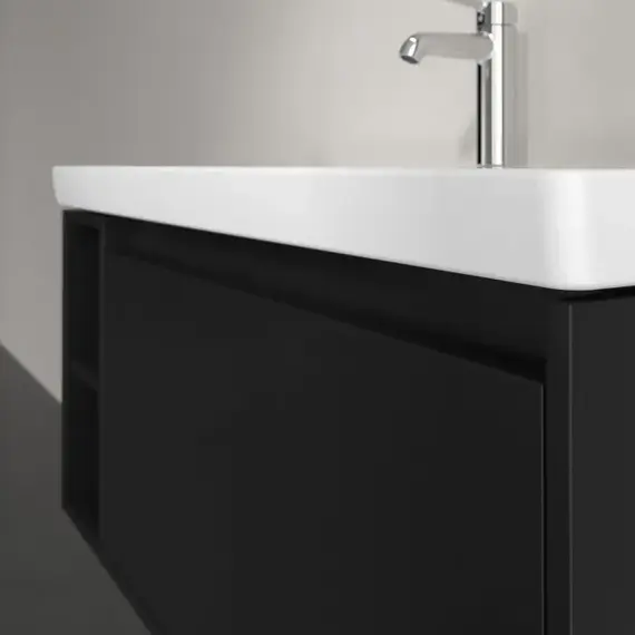 Тумба подвесная с раковиной-столешницей Villeroy&Boch Skyla 100 см C79000VL (раковина 5A51A501) венге фото 4