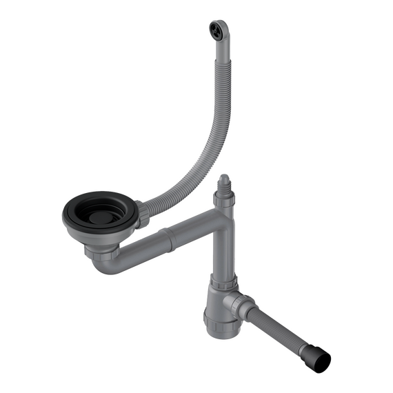 Арматура для кухонной мойки Omoikiri WK-1-R gb 4956916, графит, Цвет производителя: графит фото 