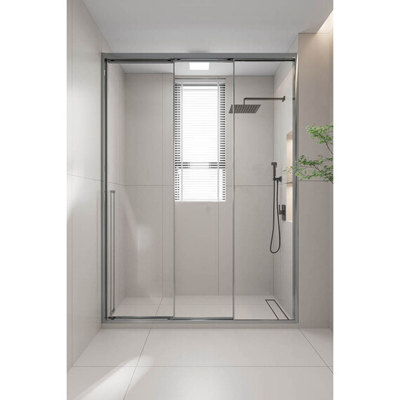 Душевая дверь Veconi Premium Prato 300 160 см PR3/R-160-01-CH-C4, хром/прозрачное фото 4
