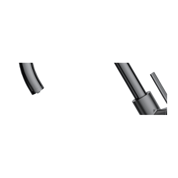 Смеситель для кухни Omoikiri Okawa 2 Plus gm 4994550, вороненая сталь фото 3