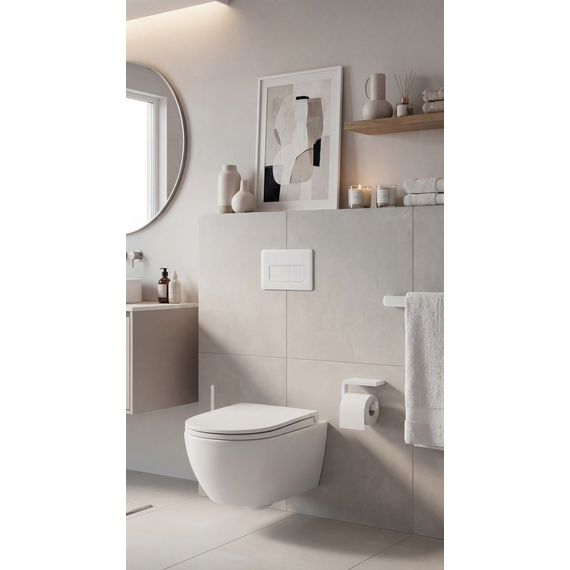 Инсталляция для унитаза Charus City CR.200.12.01 с клавишей смыва белый матовый фото 7