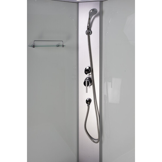 Душевая кабина Niagara Eco 100x100 см E100/26/MT (безсиликоновая сборка) хром/матовое фото 15