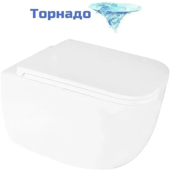 Инсталляция с подвесным унитазом комплект: TECEbase 2.0 9400412 с подвесным безободковым унитазом Azario Fote AZ-116-UQ3 сиденье микролифт, крепление, с кнопкой смыва хром (Система смыва торнадо) фото 3