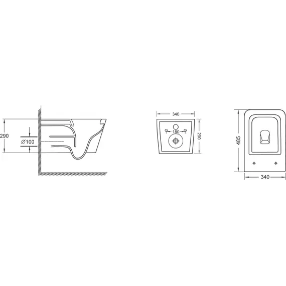 Инсталляция с подвесным унитазом комплект: Grohe Rapid SL 38772001 с подвесным безободковым унитазом Grossman GR-4404MSQ сиденье микролифт, крепление, с кнопкой смыва хром (Система смыва торнадо) фото 24