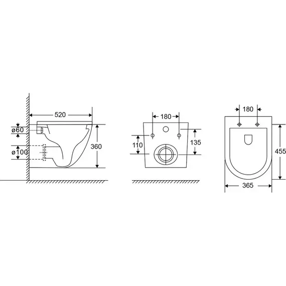 Инсталляция с подвесным унитазом комплект: Grohe Rapid SL 38772001 с подвесным безободковым унитазом Grossman GR-4411MSQ сиденье микролифт, крепление, с кнопкой смыва хром (Система смыва торнадо) фото 24