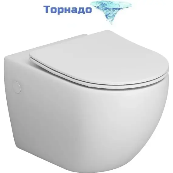 Инсталляция с подвесным унитазом комплект: TECEbase 2.0 9400412 с подвесным безободковым унитазом Grossman GR-4411MSQ сиденье микролифт, крепление, с кнопкой смыва хром (Система смыва торнадо) фото 3