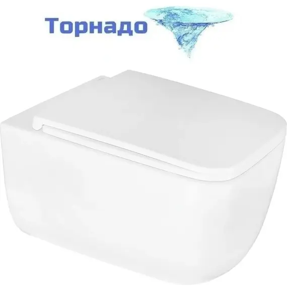 Инсталляция с подвесным унитазом комплект: TECEbase 2.0 9400412 с подвесным безободковым унитазом Azario Flavia AZ-0076-UQ1 сиденье микролифт, крепление, с кнопкой смыва хром (Система смыва торнадо) фото 3