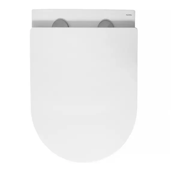 Инсталляция с подвесным унитазом комплект: Grohe Rapid SL 38772001 с подвесным унитазом Azario Blanco AZ-9003WT сиденье микролифт, крепление, с кнопкой смыва хром (Система смыва торнадо) фото 11