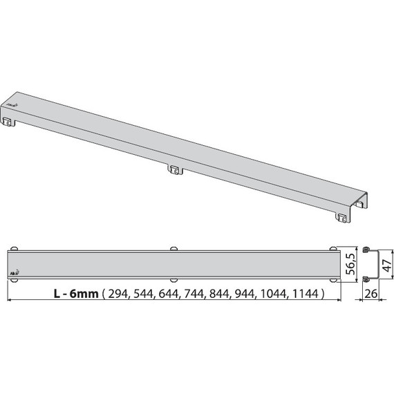 Решетка AlcaPlast DESIGN-650LN для трапа фото 2