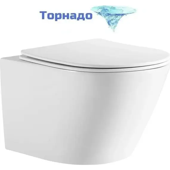 Инсталляция с подвесным унитазом комплект: Aquatek Standart 50 INS-0000012 с подвесным безободковым унитазом Aquatek Либерти AQ1999T-00 сиденье микролифт (Система смыва торнадо) фото 3