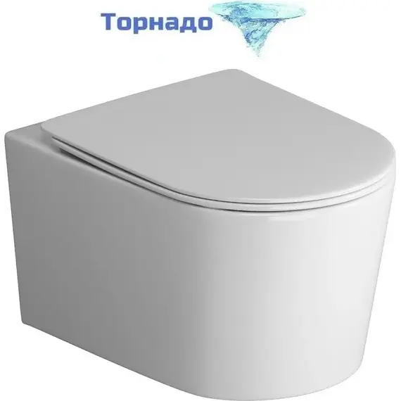 Инсталляция с подвесным унитазом комплект: TECEbase 2.0 9400413 с подвесным безободковым унитазом Grossman GR-4499SQ сиденье микролифт, крепление, с кнопкой смыва белая (Система смыва торнадо) фото 3