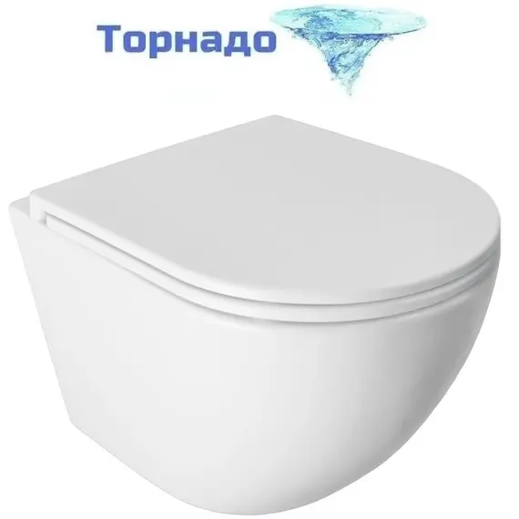 Инсталляция с подвесным унитазом комплект: TECEbase 2.0 9400412 с подвесным безободковым унитазом Azario Pro PRO-0001 UQ3 сиденье микролифт, крепление, с кнопкой смыва хром (Система смыва торнадо) фото 3