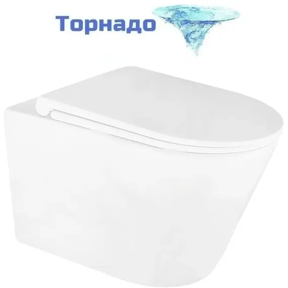 Инсталляция с подвесным унитазом комплект: TECEbase 2.0 9400413 с подвесным безободковым унитазом Azario Lander AZ-2802E сиденье микролифт, крепление, с кнопкой смыва белая (Система смыва торнадо) фото 3
