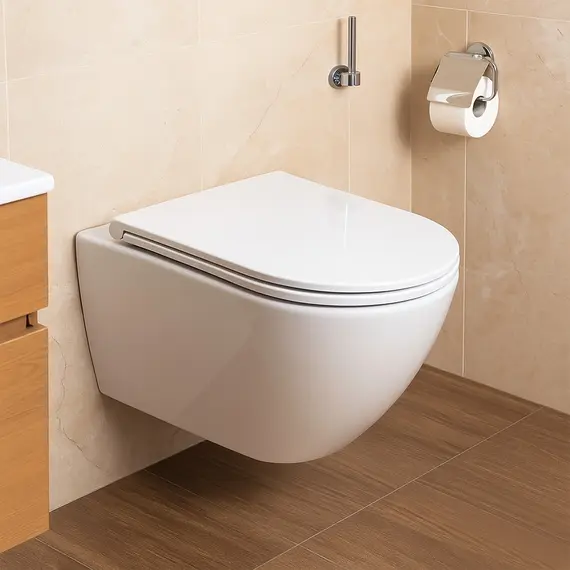 Инсталляция с подвесным унитазом комплект: Azario AZ-8010-1000 с подвесным безободковым унитазом Eclat AZ-2381-A сиденье микролифт, крепление (Система смыва торнадо) фото 19