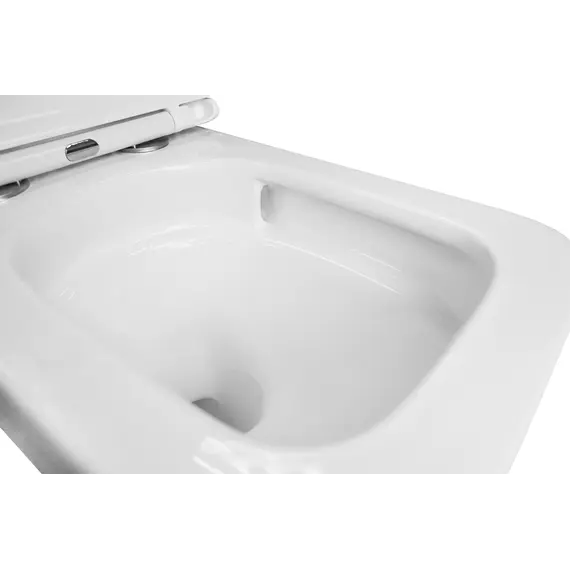 Инсталляция с подвесным унитазом комплект: Azario AZ-8010-1000 с подвесным безободковым унитазом Flavia AZ-0076-UQ1 сиденье микролифт, крепление (Система смыва торнадо) фото 7