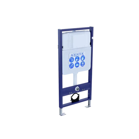Инсталляция с подвесным унитазом комплект: Aquatek Standart 50 INS-0000012 с подвесным безободковым унитазом Azario Terso AZ-092E-UQ3 сиденье микролифт (Система смыва торнадо) фото 18