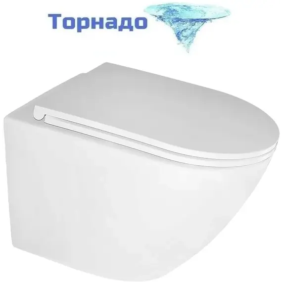 Инсталляция с подвесным унитазом комплект: Aquatek Standart 50 INS-0000012 с подвесным безободковым унитазом Azario Eclat AZ-2381-A сиденье микролифт (Система смыва торнадо) фото 3