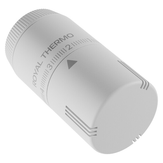 Термоголовка жидкостная Royal Thermo Design М30х1,5 RATHDN13015WS, белый фото 2