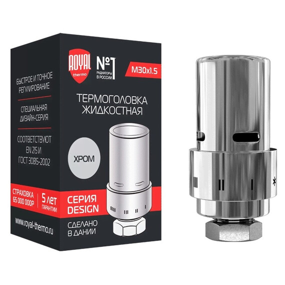 Термоголовка жидкостная Royal Thermo Design М30х1,5 RTE 07.0006M фото 2