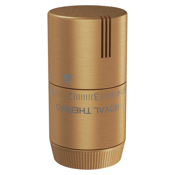 Термоголовка жидкостная Royal Thermo Design М30х1,5 RATHDN13015GM, золото матовое фото 4